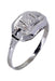 Ring 55 ART-DECO DIAMOND RING 58 Facettes 061751