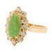 Bague 48 Bague Marquise Or jaune Jade Jadéite 58 Facettes 2432037CN