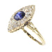 Bague 59 Bague diamant et saphir bleu 58 Facettes 21097-0172