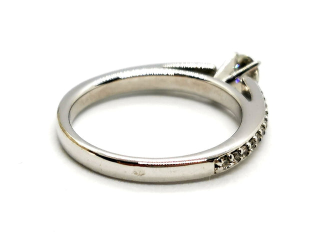 Bague 53 Bague Solitaire Or blanc Diamant 58 Facettes 1161915CN