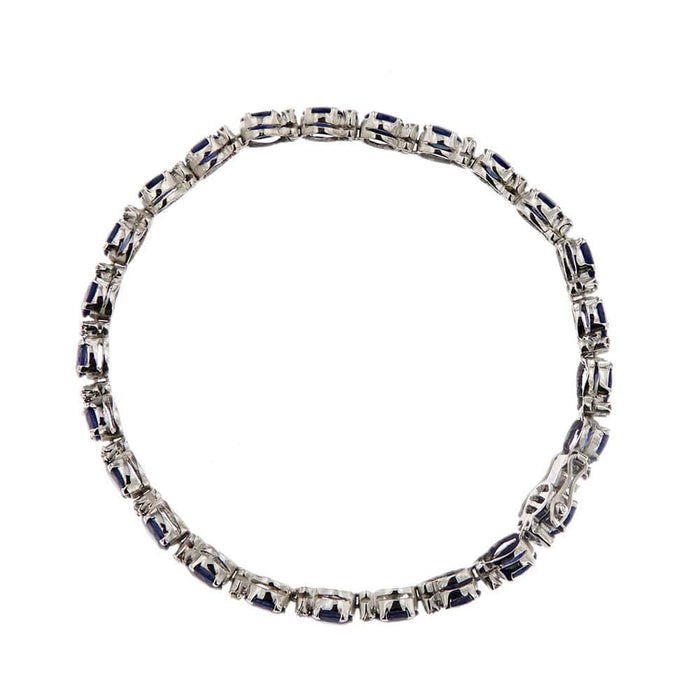 Bracelet Bracelet tennis saphirs et diamants 58 Facettes 30332