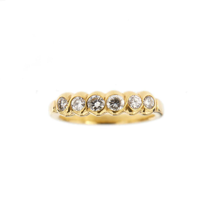 Bague 56 Demi alliance diamants 0,50 ct 58 Facettes 14330