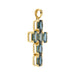 Pendant Cross pendant with topaz 58 Facettes 33600