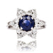 Ring 54 Old snowflake sapphire diamond ring 58 Facettes 23-102