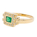 Ring 54 Yellow Gold Emerald Ring 58 Facettes 1696297CN