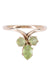 Ring 50 OLD PERIDOT LILY FLOWER RING 58 Facettes 069341