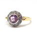 Ring Vintage ring in Silver & amethyst 58 Facettes