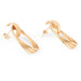 Earrings Yellow gold earrings with intertwined rings 58 Facettes