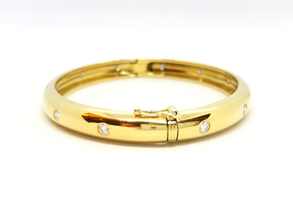 Bracelet Bracelet Jonc Or jaune Diamant 58 Facettes 588120CN