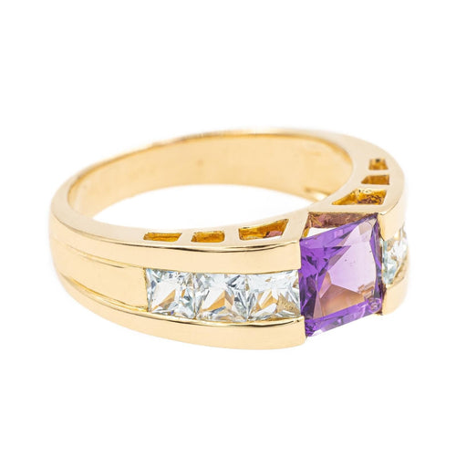 Bague 52 Bague Or jaune Améthyste 58 Facettes 2381958CN