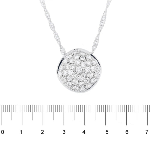 Collier collier pendentif pavage diamants 58 Facettes 13387