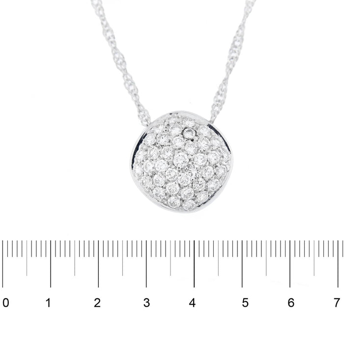 Collier collier pendentif pavage diamants 58 Facettes 13387
