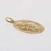 Yellow gold medal pendant Virgin and Child signed Dropsy 58 Facettes CVP102