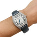 Watch Cartier watch, "Tortue" model, in white gold and diamonds on satin. 58 Facettes 28025