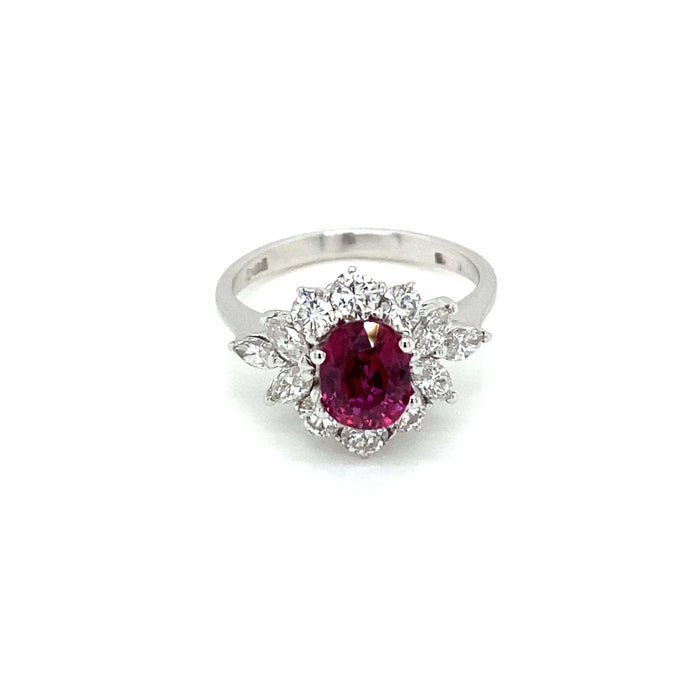 Bague Bague Diamant Rubis 58 Facettes