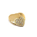 Heart Pendant in Yellow Gold & Diamonds, signed FRED 58 Facettes