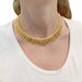 Necklace Yellow gold necklace with twisted wire fringes. 58 Facettes 32348