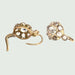 Earrings Early 20th century earrings, gold and diamonds 58 Facettes Q958A