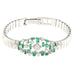 Bracelet Bracelet white gold emeralds diamonds 58 Facettes G3399