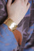 Bracelet Bracelet manchette souple or jaune écaille 58 Facettes