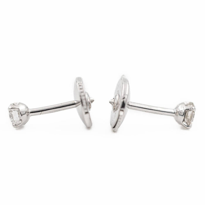 Boucles d'oreilles Boucles d'oreilles Puces Or blanc Diamant 58 Facettes 2218364CN