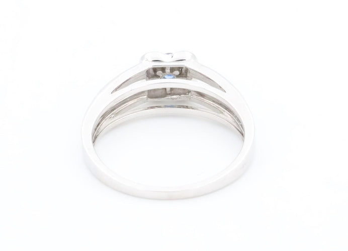 Bague 53 Mauboussin Bague Solitaire Chance of love Or blanc Saphir 58 Facettes 1655229CN