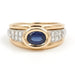 Ring 53 Ring Yellow gold Sapphire 58 Facettes 1875613CN