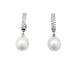 Earrings White gold earrings, diamonds, pearls. 58 Facettes 30747