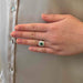 Ring 54 Emerald diamond ring in platinum 58 Facettes 25021 25161