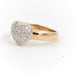 Ring 47 Heart Ring Yellow Gold Diamond 58 Facettes 1984322CN