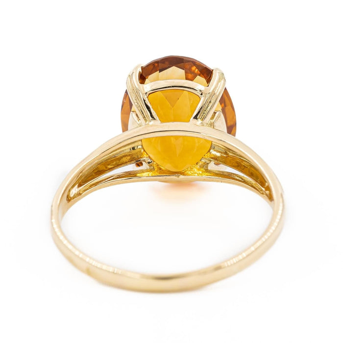 Bague 59 Bague Or jaune Citrine 58 Facettes 2130442CN