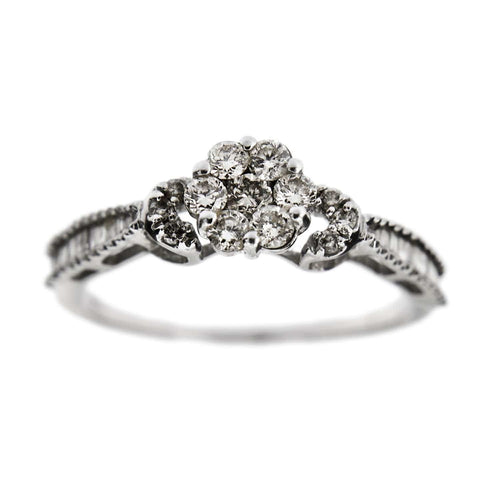 Bague 50 Bague fleur diamants 58 Facettes 27260