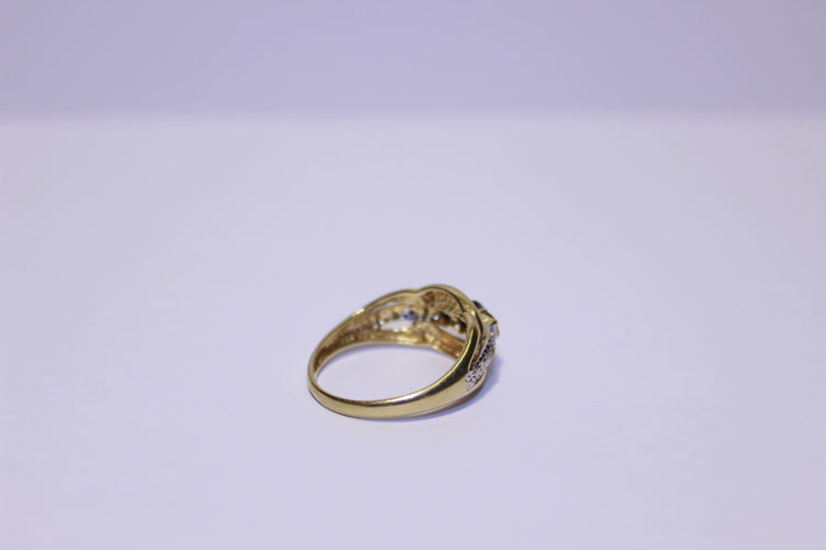 Bague 54 Bague Diamants et Saphirs 58 Facettes