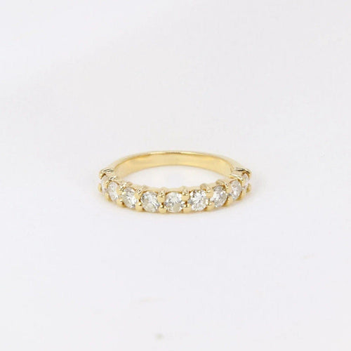 Bague 48.5 Demi-Alliance américaine diamants 0,72 ct 58 Facettes J100