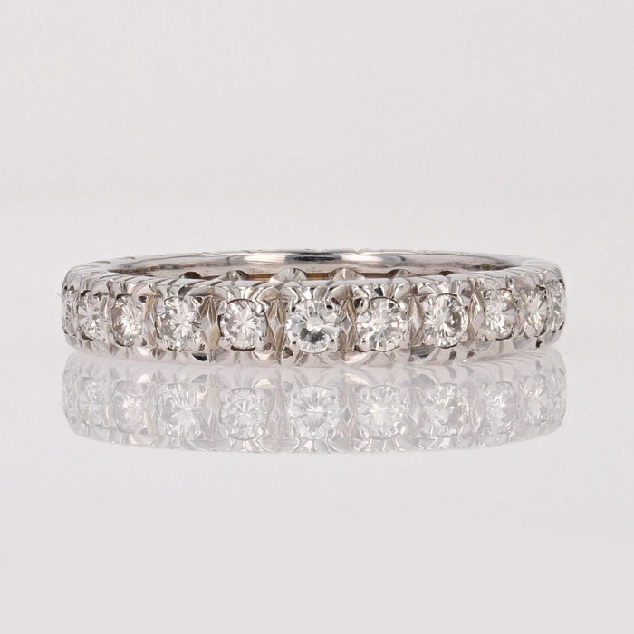 Bague 59 Alliance vintage diamants 58 Facettes 19-237