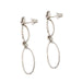 Earrings 2 oval dangling earrings 58 Facettes 29414
