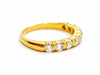 Ring 56 Half wedding ring Yellow gold Diamond 58 Facettes 06359CD