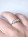 Ring Art Deco diamond band engagement ring 58 Facettes