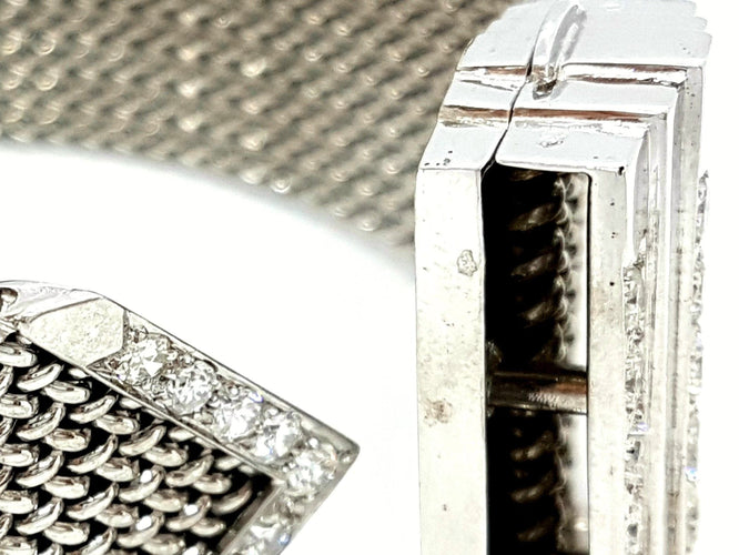 Bracelet Bracelet Manchette Or blanc Diamant 58 Facettes 05771CD