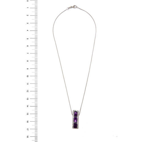 Collier Collier améthystes diamants 58 Facettes 23302