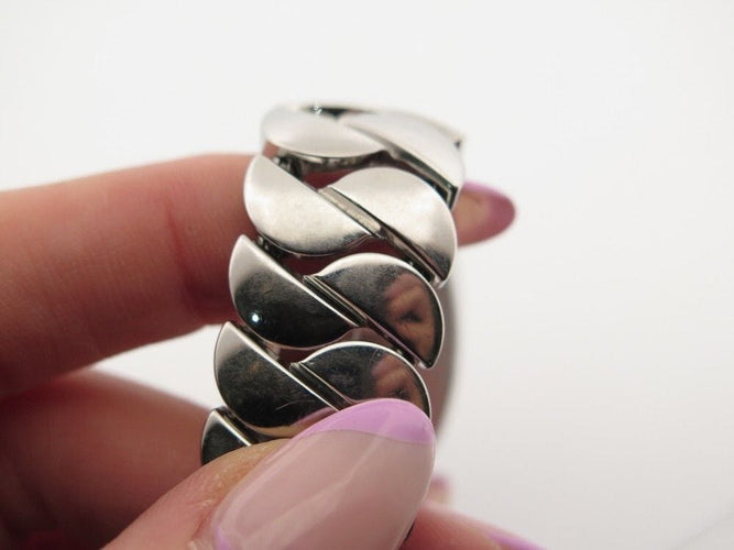 Montre montre CARTIER la dona large 2835 28 mm quartz acier palladie 58 Facettes 253462