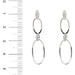 Earrings 2 oval dangling earrings 58 Facettes 29414