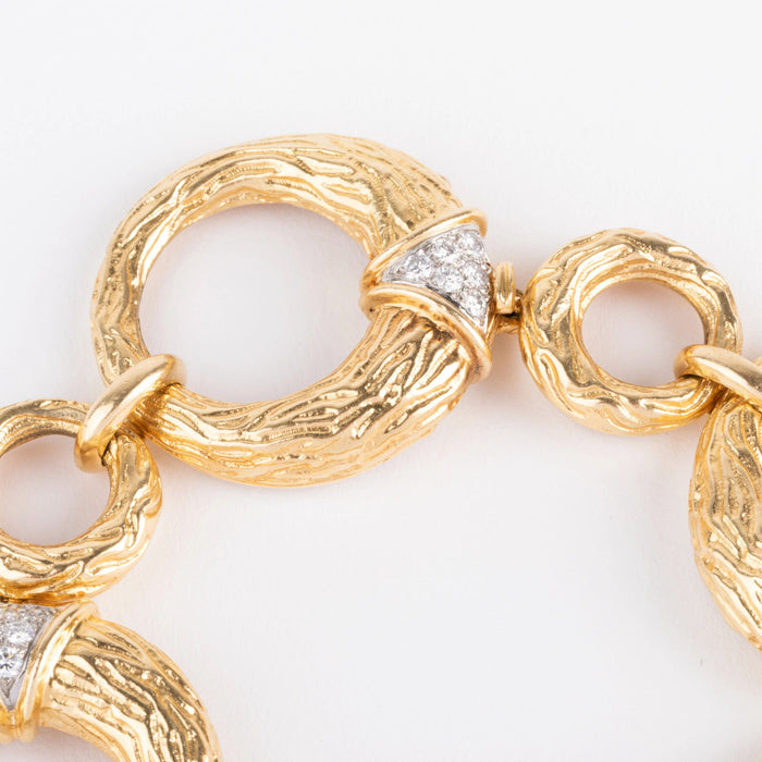 Bracelet Bracelet en or jaune et diamants de la maison Boucheron 58 Facettes 0
