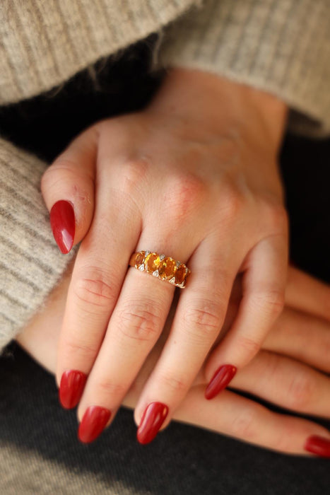 Bague 53 Bague Cocktail Or jaune Citrine 58 Facettes 2112642CN