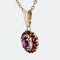 Pendentif Pendentif or jaune et grenats 58 Facettes 14-276