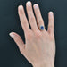 Ring 54 Old sapphire and diamond ring 58 Facettes 22-171