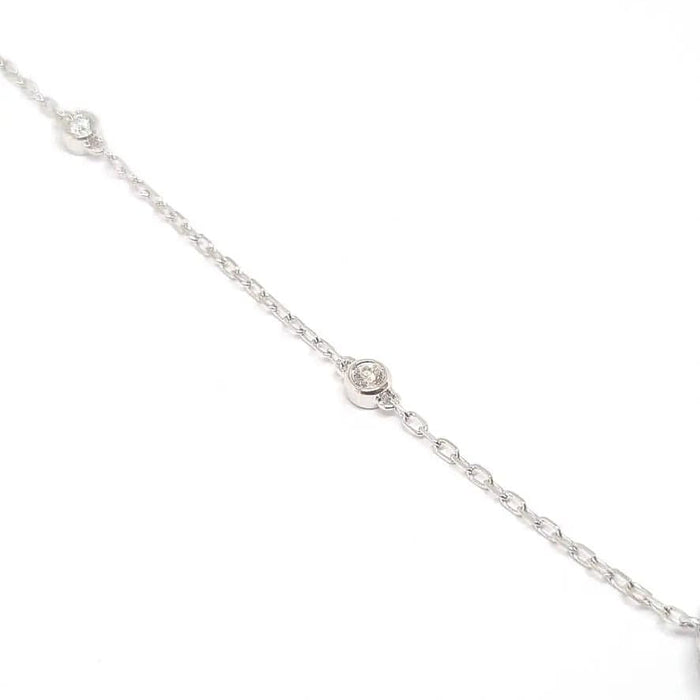 Collier Collier marquise diamants or blanc 58 Facettes