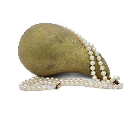 Collier Sautoir Or jaune Perles gold 58 Facettes REF23111-133