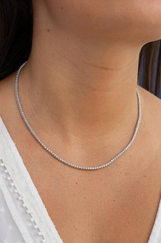 Collier Collier Rivière Or blanc Diamant 58 Facettes 2708407CN