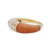 Ring 51 Van Cleef & Arpels “Philippine” ring, yellow gold, pink coral and diamonds. 58 Facettes 33166